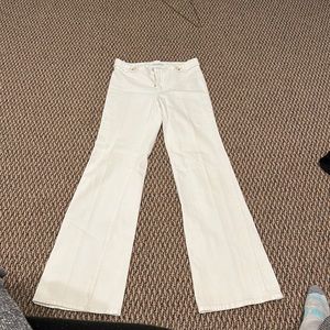 NEW banana republic white Jean button trouser